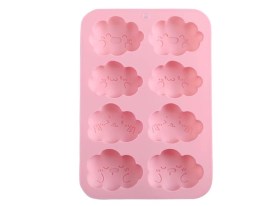 Molde silicona 8 nubes con caritas